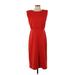 Donna Morgan Casual Dress - Sheath: Orange Solid Dresses - Women's Size 6