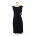 Tiana B. Casual Dress - Sheath Scoop Neck Sleeveless: Black Print Dresses - Women's Size Medium