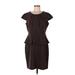 Connected Apparel Casual Dress - Sheath: Brown Dresses - Women's Size 10