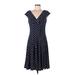 Lauren by Ralph Lauren Casual Dress: Blue Hearts Dresses - Women's Size 8