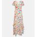 Thanvi Floral Silk Voile Midi Dress