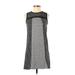 Xhilaration Casual Dress - Shift High Neck Sleeveless: Gray Dresses - Women's Size X-Small