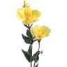 Set 6 Lisianthus Artificiali con Fiori Altezza 75 cm Giallo