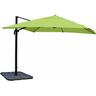 Mendler - Ombrellone parasole decentrato HWC-A96 3x3m verde con base - green
