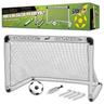 Porta Calcio Goal Striker Pieghevole 90x59x61 h Rete Palla 4 Piccchetti Calcetto