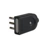 Spina mobile orientabile Electraline nero 2p+t 10a (25 pezzi) Electraline