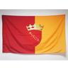 AZ FLAG Bandiera Città di Roma con Stemma 90x60cm - Bandiera Romana con Blasone 60 x 90 cm Foro per