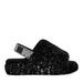 UGG Women's Fluff Yeah Metallic Sparkle Slides - Black