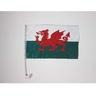 AZ FLAG Bandiera per Auto Galles 45x30cm - BANDIERINA da Auto Gallese 30 x 45 cm