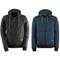 FELPA UOMO DA LAVORO SLICK ZIP CAPPUCCIO REGOLABILE BLU AVIO/NERO M-XXL KAPRIOL, "Nero"-"L"