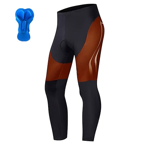 Herren Grafik Fahrradhose Fahhrad Unterteile Mountainbike MTB Straßenradsport Sport 3D-Polster Radfahren Schnelltrocknend Feuchtigkeitsableitend Schwarz Gelb Spandex Bekleidung Fahrradbekleidung
