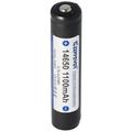 Keeppower 14650 1100mAh, 3,6V - 3,7V Li-Ion-Akku PCB geschützt, Abmessungen 67,45x14,15