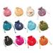 Guichaokj 12 Pcs Embroidery Coin Bag Puller Jewelry Silk Drawstring Satin