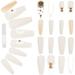 Yueyihe 24 Pcs Fake Nails Halloween Decorations Wraps Stickers for Manicures Charm Supplies Piece