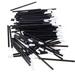 50pcs Disposable Lip Stick Applicators Brush (Black)