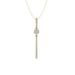 ARAIYA FINE JEWELRY 10K Yellow Gold Lab Grown Diamond Composite Cluster Pendant with Gold Plated Silver Cable Chain Necklace (1/3 cttw D-F Color VS Clarity) 18