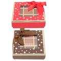 2 Pcs Chocolate Box Cupcake Holder with Lid Candy Truffle Packing Paper