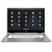 Newest HP x360 2-in-1 14 inch Touch-Screen Chromebook Laptop | Intel Pentium Silver N5000 | 4GB RAM | 64GB eMMC SSD | Intel UHD Graphics | Chrome OS | with Woov 128GB MicroSD Card Bundle White