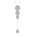 ARAIYA FINE JEWELRY Sterling Silver Lab Grown Diamond Composite Cluster Pendant with Silver Cable Chain Necklace (1 cttw D-F Color VS Clarity) 18