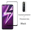 for OPPO Realme 6 Pro Glass Screen Protectors On Realmi 7 pro 6i 6 i 7i i7 8 Protective Tempered Camera Len Glass Film Realme6i 2 in 1 Black Realme 7i global