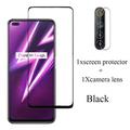 for OPPO Realme 6 Pro Glass Screen Protectors On Realmi 7 pro 6i 6 i 7i i7 8 Protective Tempered Camera Len Glass Film Realme6i 2 in 1 Black Realme 6 Pro