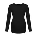 Jacenvly Ladies Fashion Solid Color Long Sleeve Pregnant Woman Casual Clothe Top New Year Gift Birthday Gifts for Women Clearance Items for Women