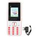 Unlocked Senior Cell Phone 2G GSM Dual SIM Card Dual Standby 3600mAh Battery Big Backlit Button Mobile Phone for Elderly Kids 100 to 240V Red EU Plug
