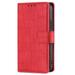 ZOLOHONI OnePlus Nord N200 5G Case Crocodile Skin Pattern Leather Magnetic Kickstand RFID Blocking Flip Slot Card Wallet Cover Red