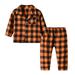 Toddler Boys Girls Winter Long Sleeve Plaid Prints Tops Pants 2Pcs Outfits Clothes Set for Babys Clothes for Kids Toddler Clothes for Boys 4T Set Baby Boy Rompers 0 3 Months