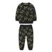 Shiningupup Kids Outfit Soft Cotton Warm Crewneck Cartoon Dinosaur Long Sleeve Pullover Pants Clothes Set for Boys Or Girls Baby Boy Baby Boy 18 Months