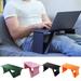 Laptop Stand Space-saving Foldable Computer Support Stand Adjustable Small Laptop Desk for Home Bedroom-Orange