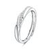 Forever Love Couple Wedding Lover Silver Color Rings New Z5 Deco A9F3