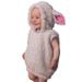 Sunisery Toddler Halloween Animal Costume Cute Cow Lamb Bunny Whale Romper Fleece Hoodie