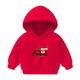 Virmaxy Christmas Toddler Baby Boys Girls Cute Hoodies Deer Tree Printed Letter Graphic Hoodies Long Sleeve Pullover Plush Sweatshirt with Robbie Cuffs For The Baby Christmas Gifts Red-B 4T