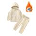 Summer Savings Clearance! Yievot Winter Baby Outfits Boy Long Sleeve Easter Clearance Hooded Kids Outfits Clothes Kids Casual Sports Set 12 Months-8 Years