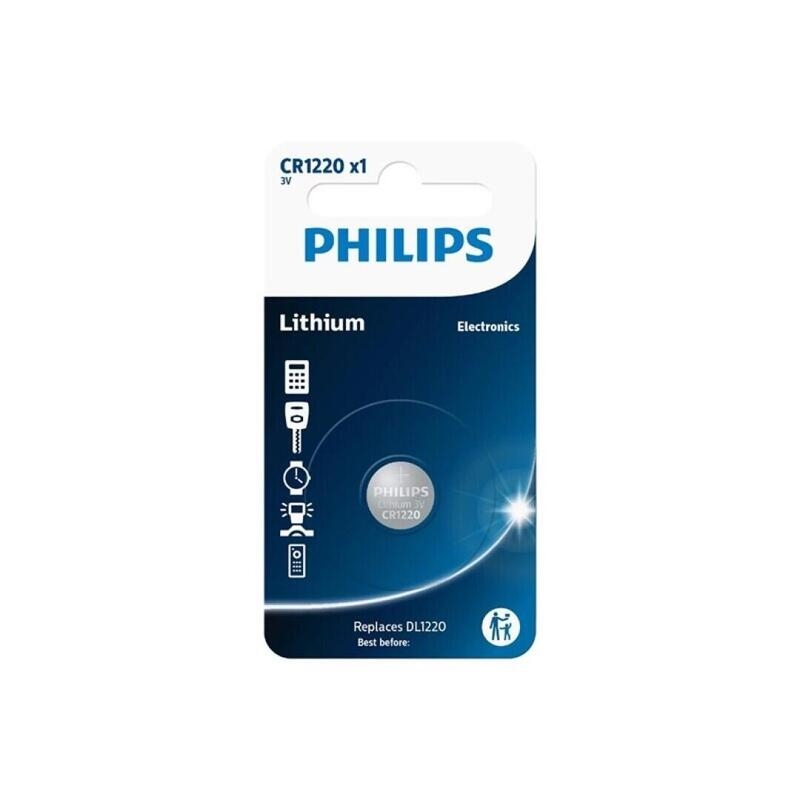 Philips Lithium-Knopfbatterie Cr1220 3V Blister*1 Image