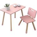 Jeu de Table et Chaise pour Enfant. Bureau Meubles pour Enfants en Bois. Petite Table Style