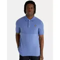 Lyle & Scott Mens Pure Cotton Textured Polo Shirt - XL - Blue Mix, Blue Mix