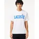 Men's Lacoste Men's Cotton Contrast Print and Badge T-Shirt - Size: 42