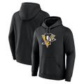 Schwarzer Pittsburgh Penguins Primary Logo-Pullover-Kapuzenpullover mit Fanatics-Logo für Herren