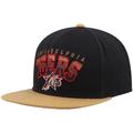 Mitchell & Ness Philadelphia 76ers Hardwood Classics Snapback-Hut mit Farbverlauf und Schriftzug in Schwarz/Hellbraun für Herren