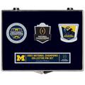 WinCraft Michigan Wolverines College Football Playoff 2023 National Champions Dreiteiliges Sammler-Pin-Set