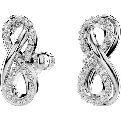 Paar Ohrstecker SWAROVSKI "Hyperbola, Unendlichkeit, 5687269", silber (metallfarben, kristallweiß, kristallweiß), Ohrringe, Damen, Metall, mit Swarovski Kristall Image