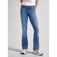 Slim-fit-Jeans PEPE JEANS "Jeans SLIM FIT FLARE LW" Gr. 31, Länge 30, blau (light used) Damen Jeans Röhrenjeans