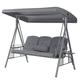 HOME DELUXE Hollywoodschaukel DESCANSO - Farbe: Grau