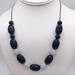 J. Crew Jewelry | J. Crew Navy & Pave Beaded Necklace | Color: Blue/Gold | Size: Os