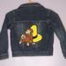 Levi's Jackets & Coats | Custom Levi's Girl's Jean Jacket Size 6x Curious George With Yellow Hat | Color: Yellow | Size: 6xg