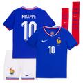 Kit France Nike FFF Domicile Stadium 24 - Jeune Enfant avec flocage Mbappe 10