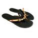 Burberry Shoes | Burberry Nova Check Pattern Leather Flip Flops Size 7 Women’s | Color: Black | Size: 7
