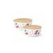 Kate Spade Kitchen | Brand New Set Of Round Containers 5.25 In Cherry Dot. | Color: Blue/Red | Size: Os